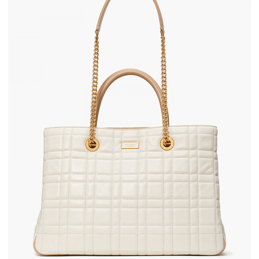 Evelyn Quilted Medium Convertible Shopper Bag