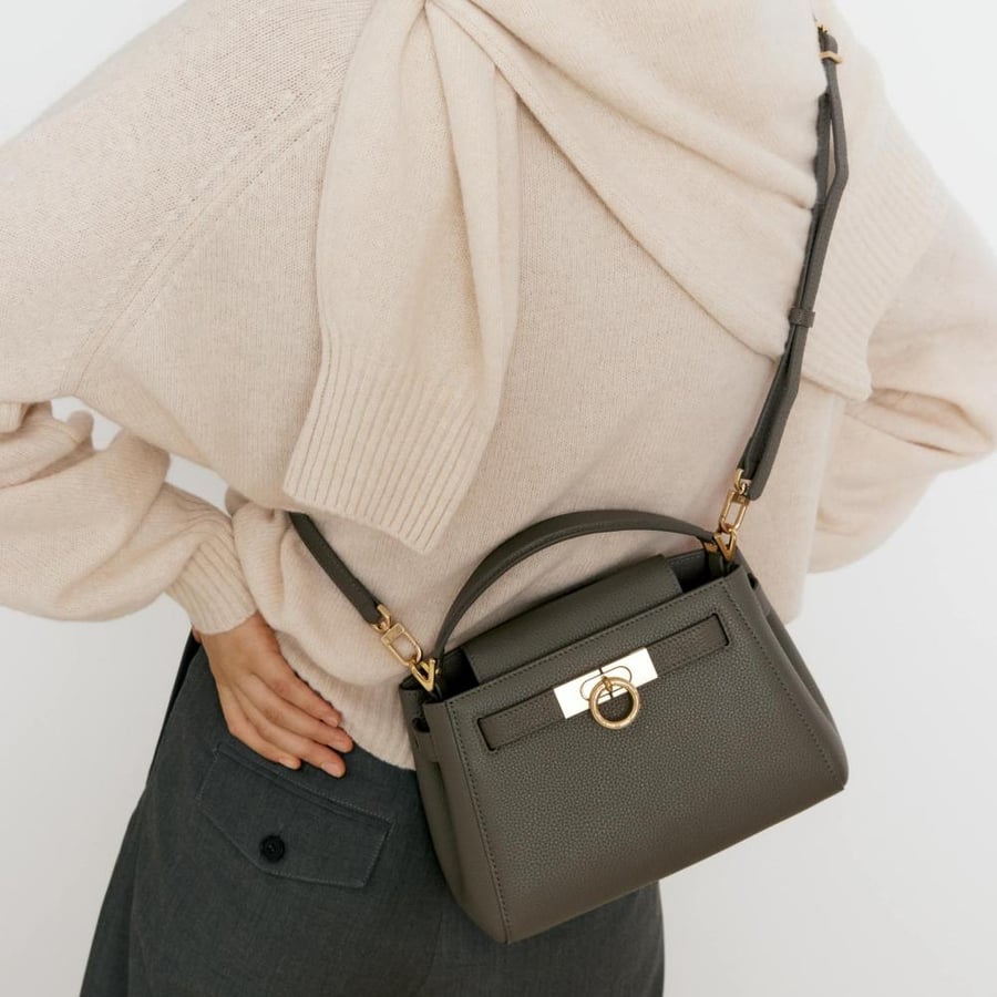 Madison Micro Top Handle Bag - Pebbled