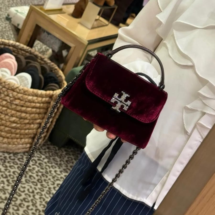 Britten Velvet Pave Mini Top Handle