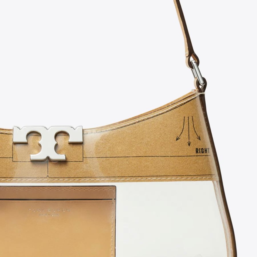 ELEANOR CLEAR SLIM SHOULDER BAG
