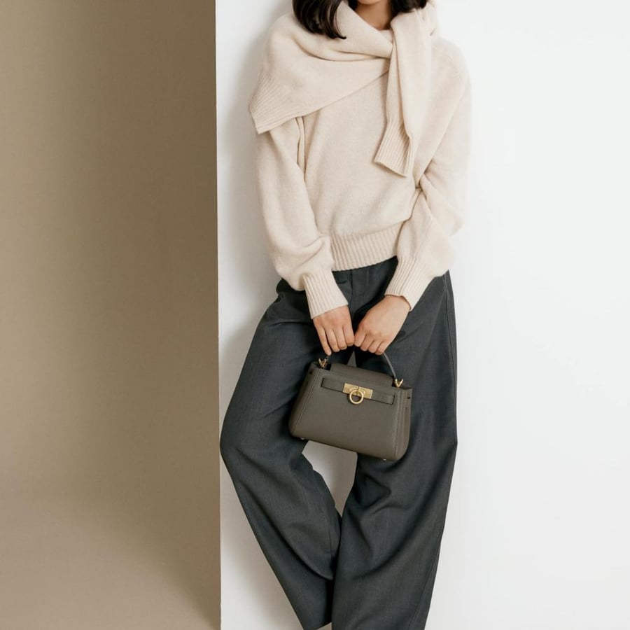 Madison Micro Top Handle Bag - Pebbled