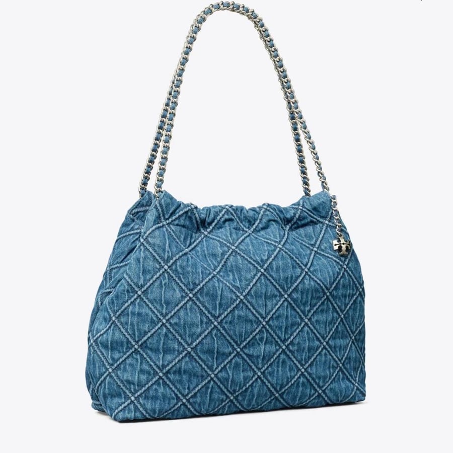 FLEMING SOFT DENIM HOBO BAG