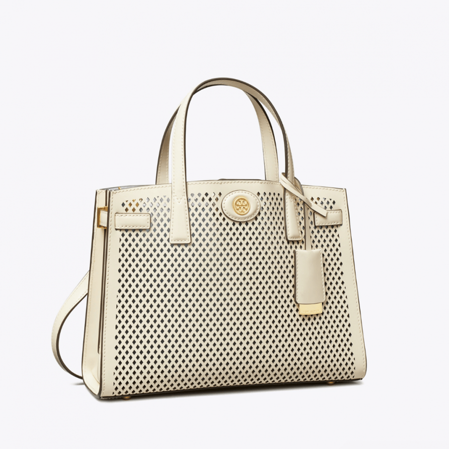 SMALL ROBINSON PERFORATED SATCHEL