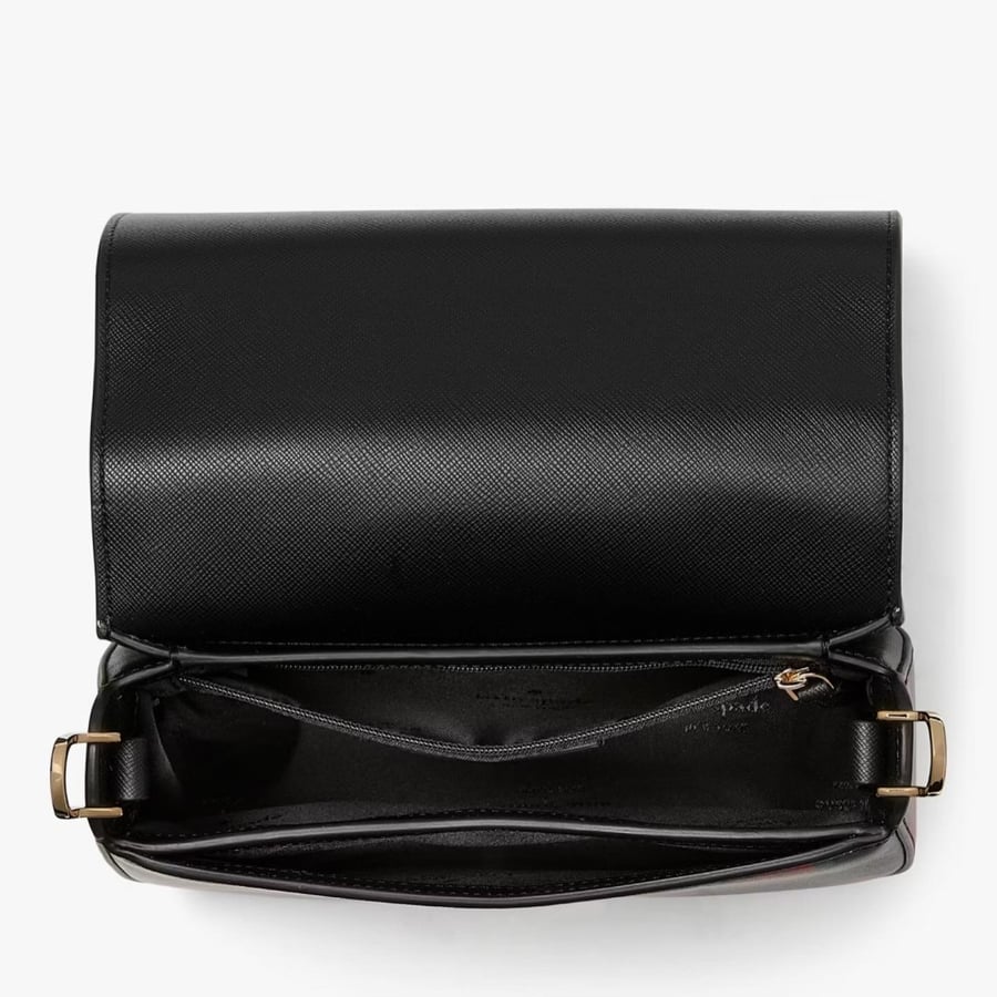 Madison Rose Toss Printed Saddle Bag