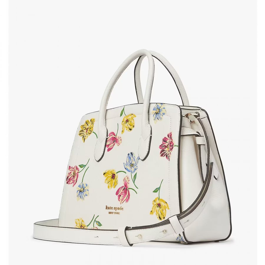 Knott Tulip Toss Embossed Medium Satchel