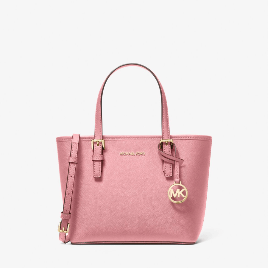 Jet Set Travel Extra-Small Saffiano Leather Top-Zip Tote Bag