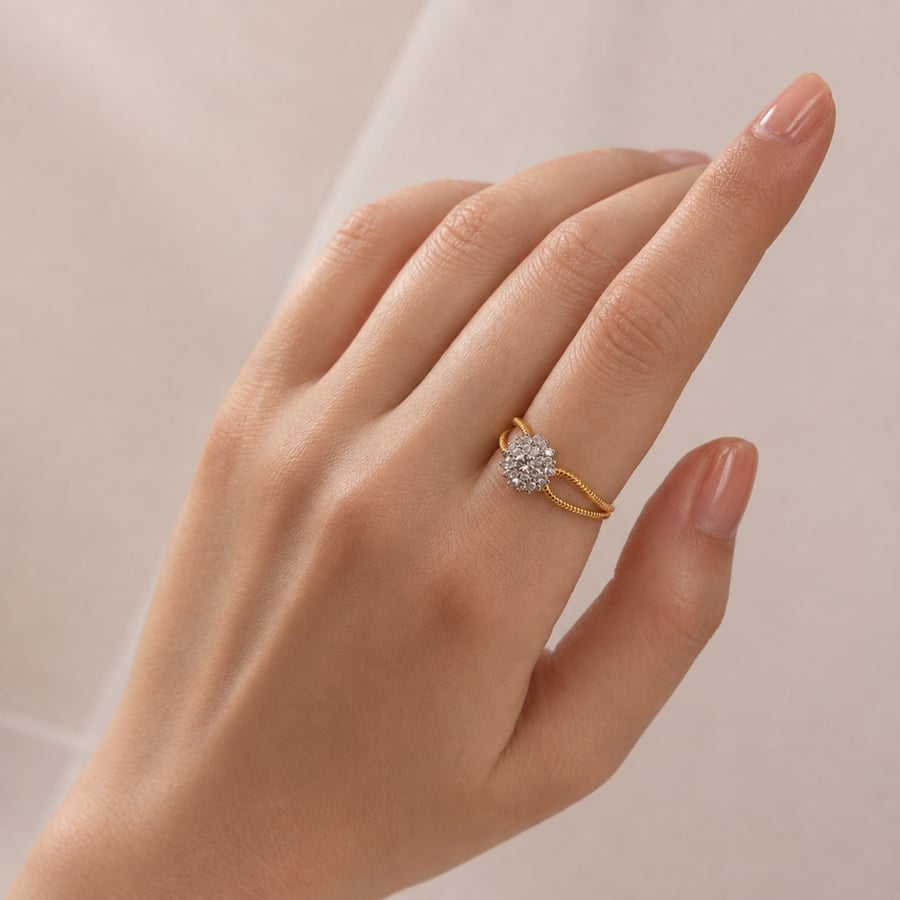 خاتم  ذهب  عيار 21
