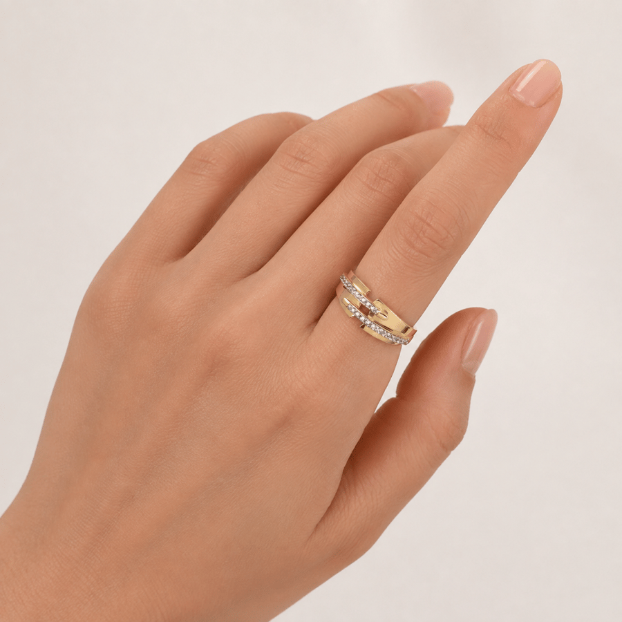خاتم ذهب عيار 18