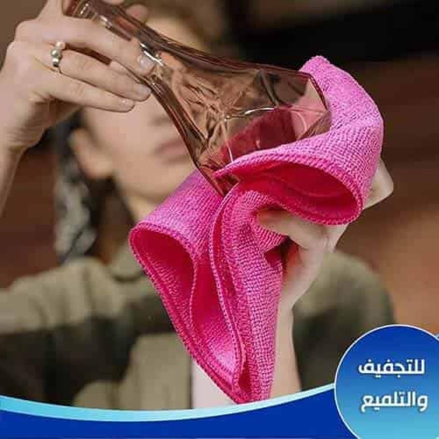فوط مطبخ ملونة و ناعمه لتمسيح وتلميع الأسطح الزجاجية للأثاث والسيارات