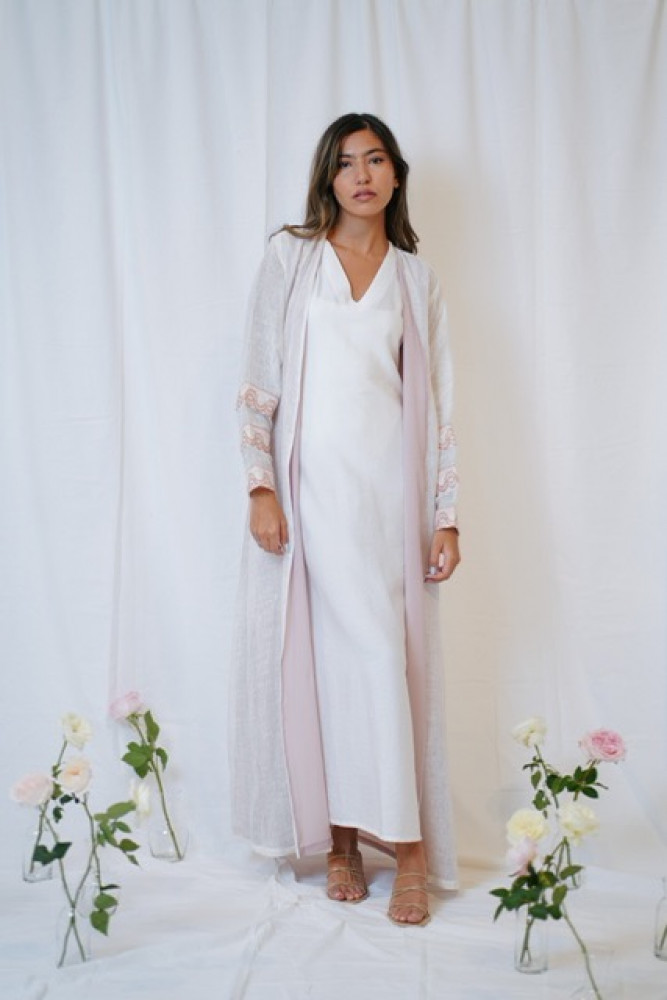 Pink Crochet Linen