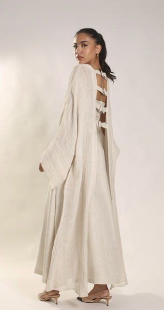 Ribbon set in beige