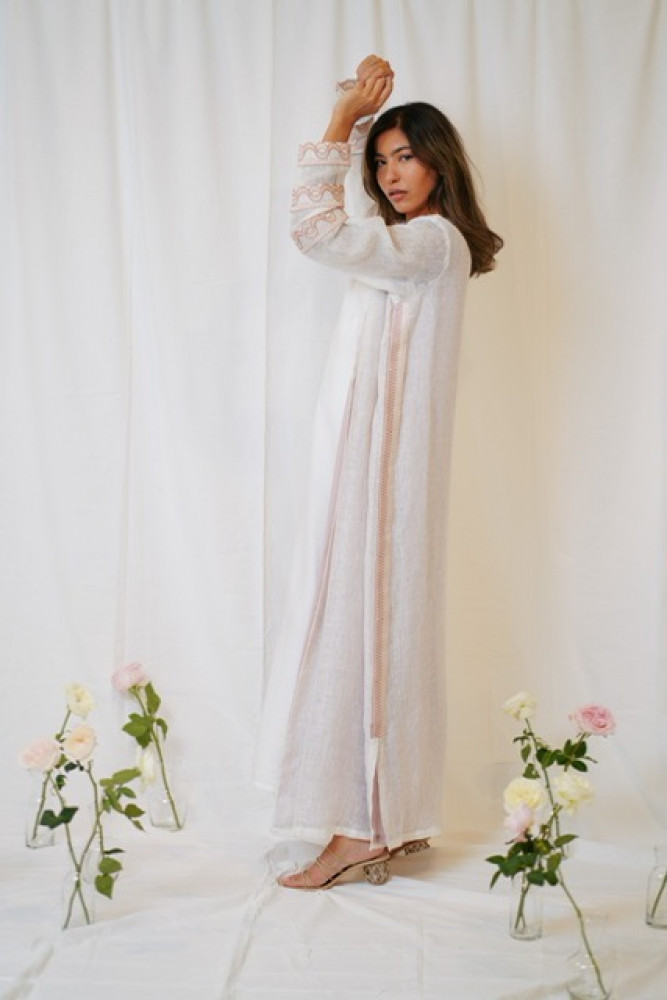 Pink Crochet Linen