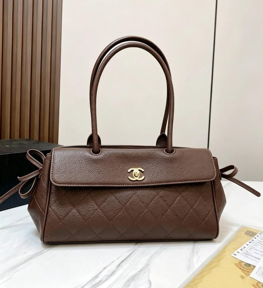 Chanel East West Bow Shoulder Bag