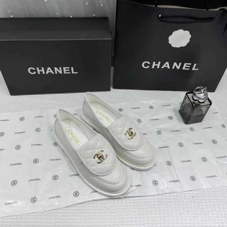 Chanel Quilted CC Loafers