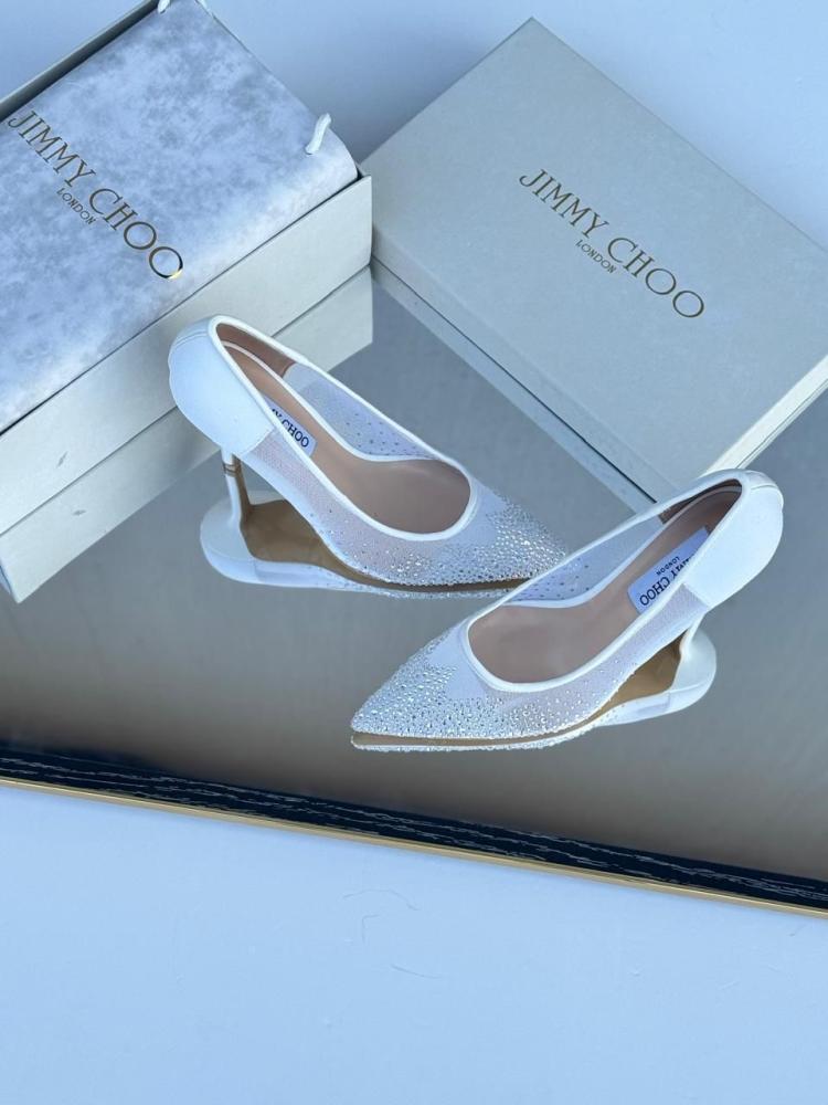 Jimmy Choo Crystal Mesh Pumps