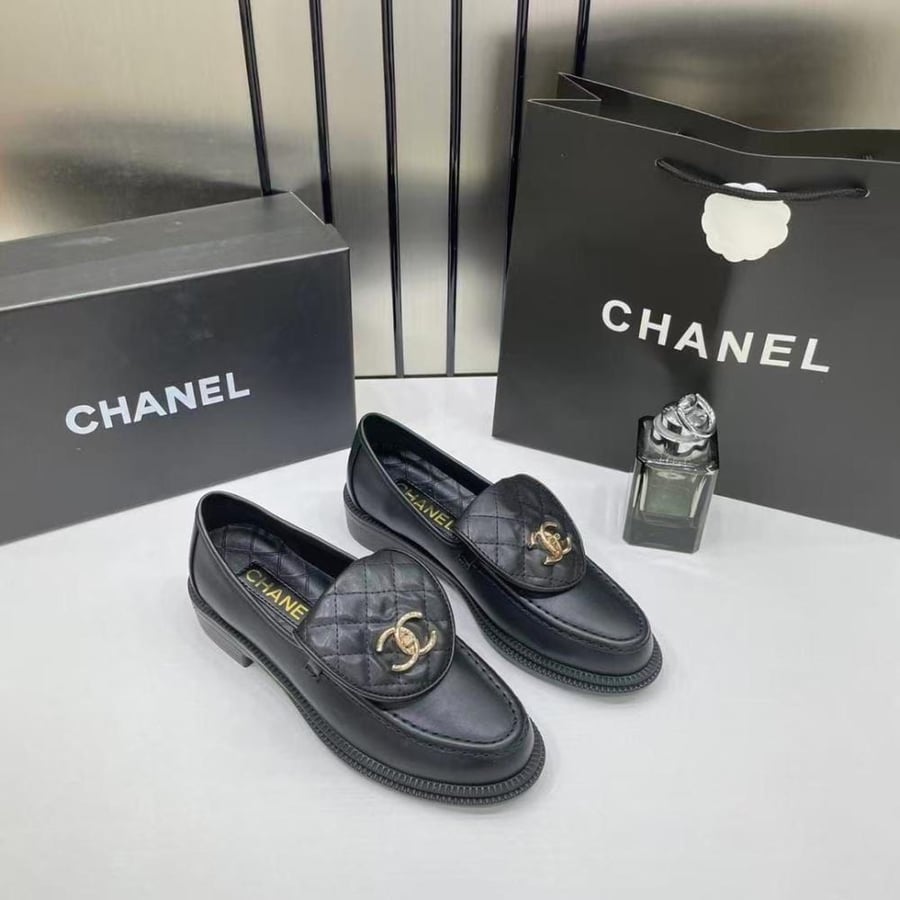 Chanel Quilted CC Loafers