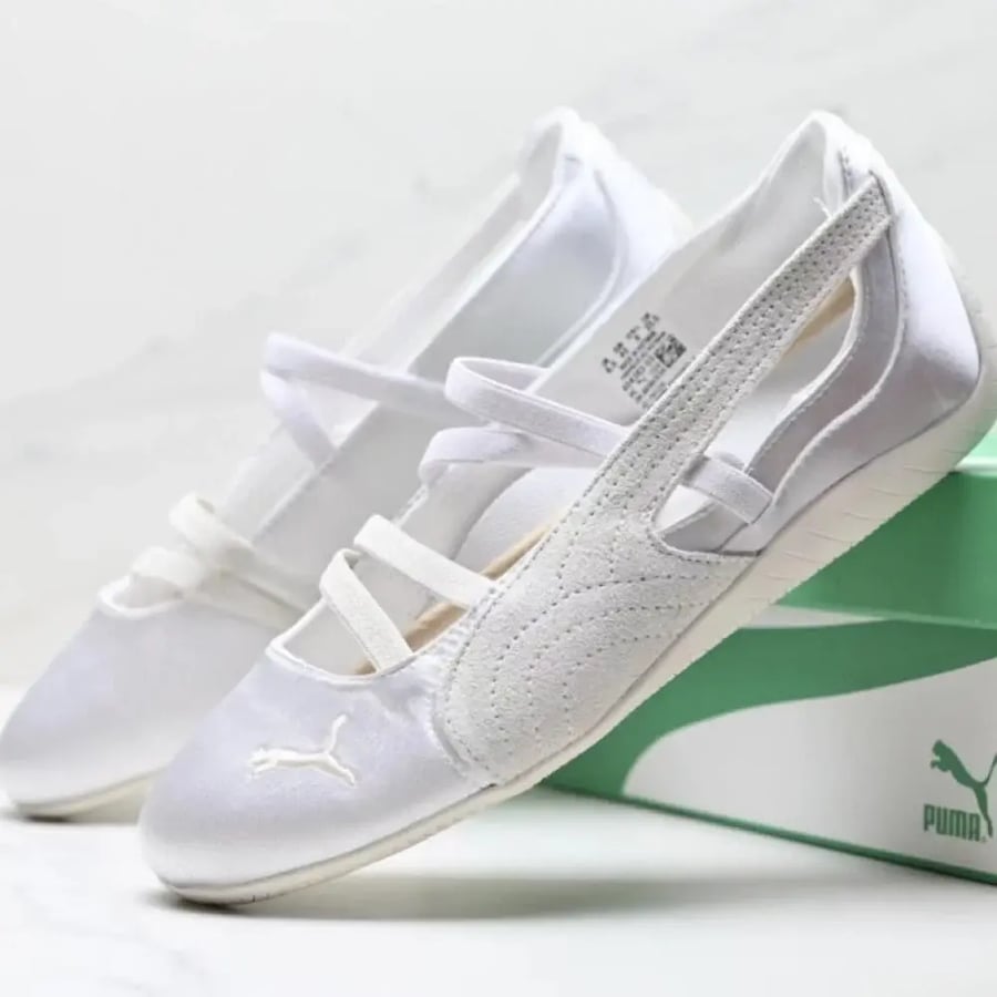 Puma Speedcat Ballet Satin 'Silver Mist Warm White