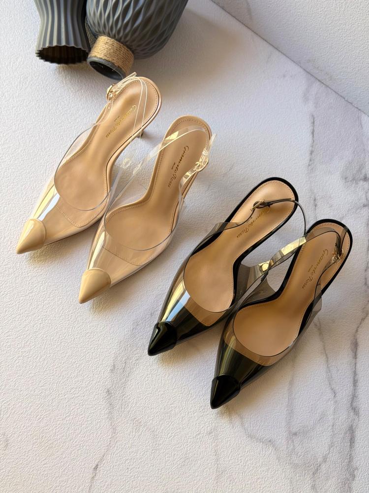 Gianvito Rossi Plexi Slingback Heels