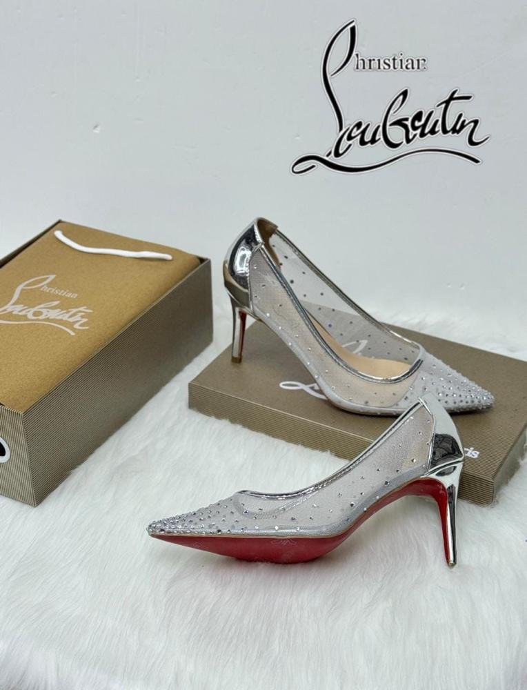 Christian Louboutin Crystal Mesh Pumps