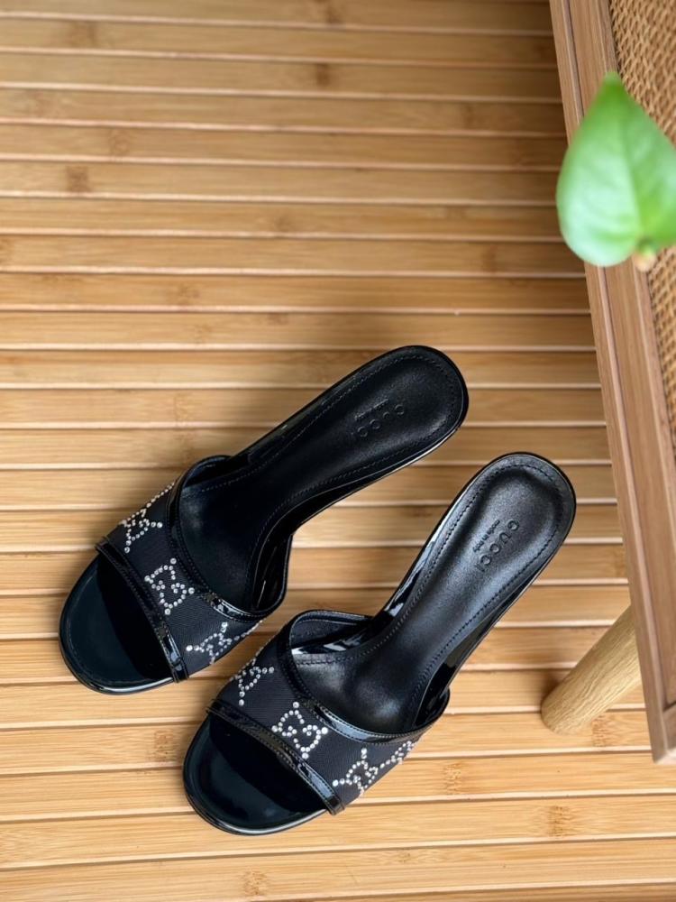 Louis Vuitton Monogram Heel Mules