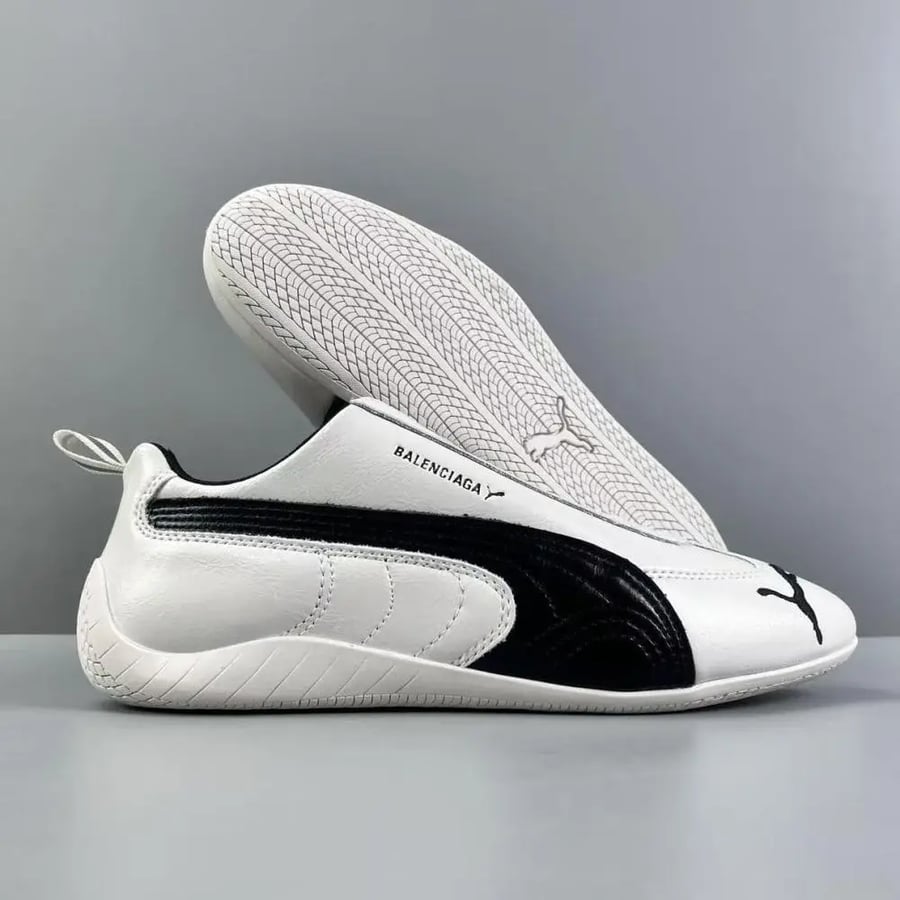 Balenciaga x Puma Speedcat Leather White Black