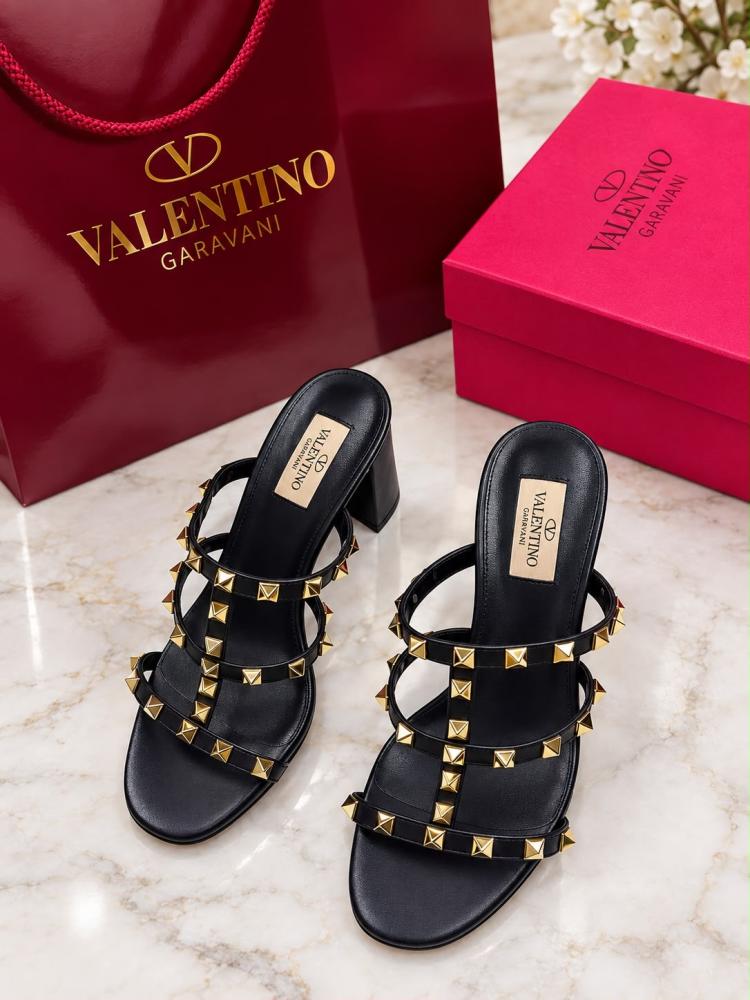 Valentino Rockstud Cage Mule 7cm
