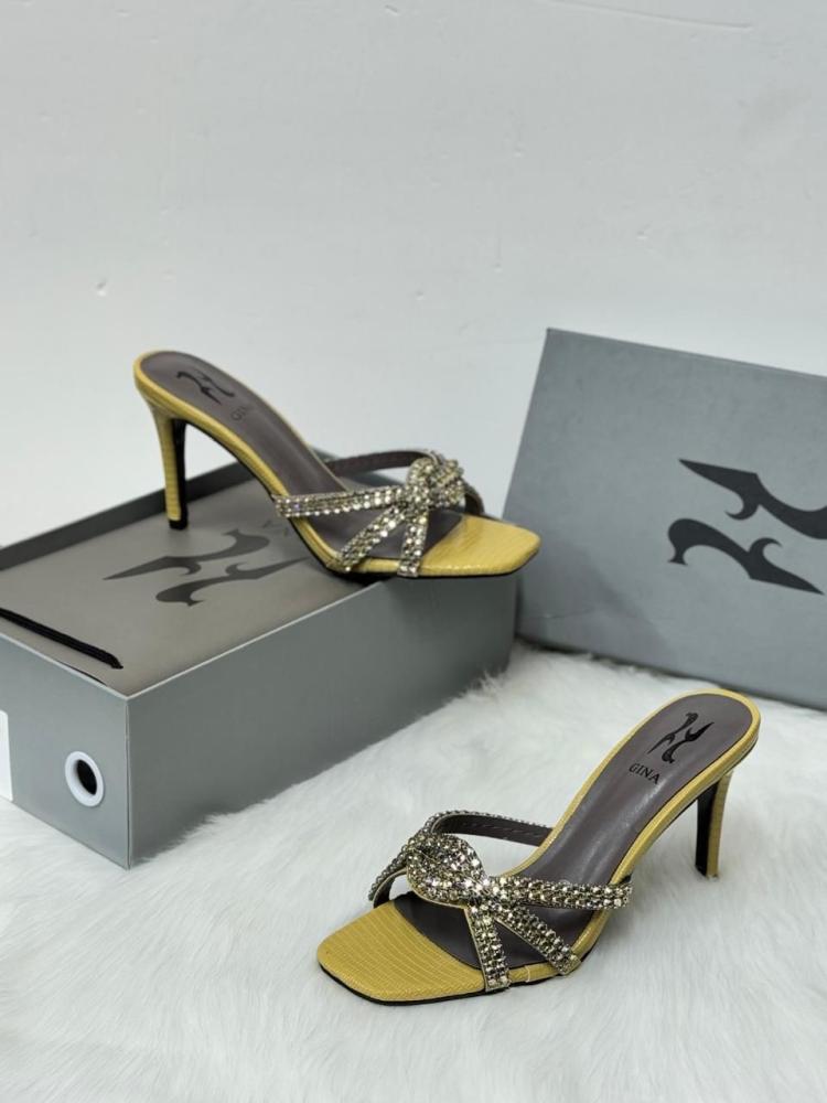 Gina Crystal Bow Heeled Sandals