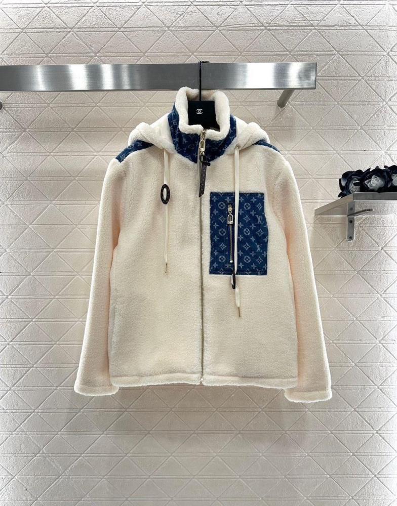 Louis Vuitton Shearling Hoodie Jacket