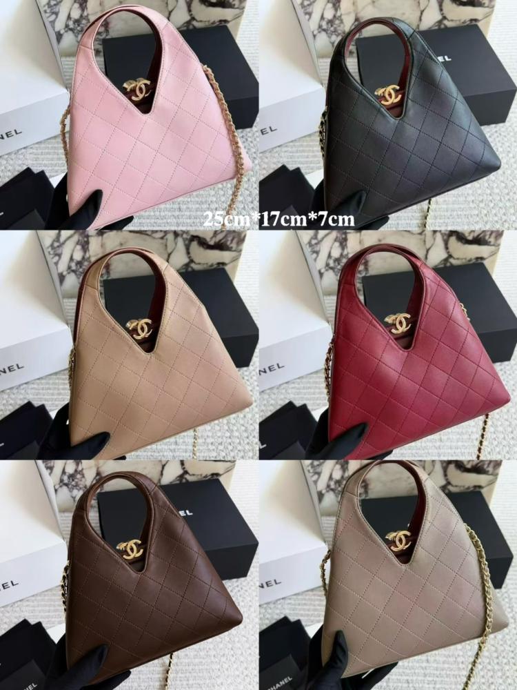 Chanel Triangle Quilted Hobo Bag