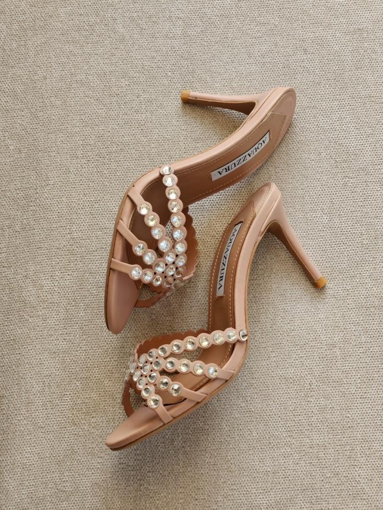 Aquazzura Tequila Crystal Mule Heel