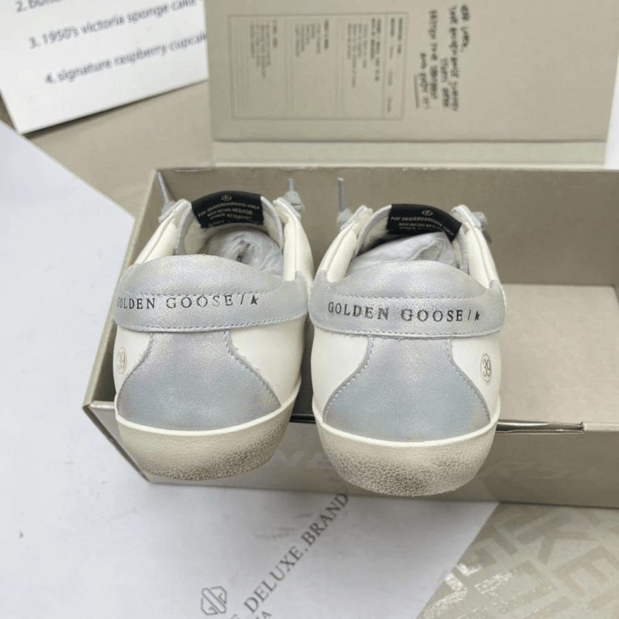 Golden goose Superstar distressed lace-up sneakers