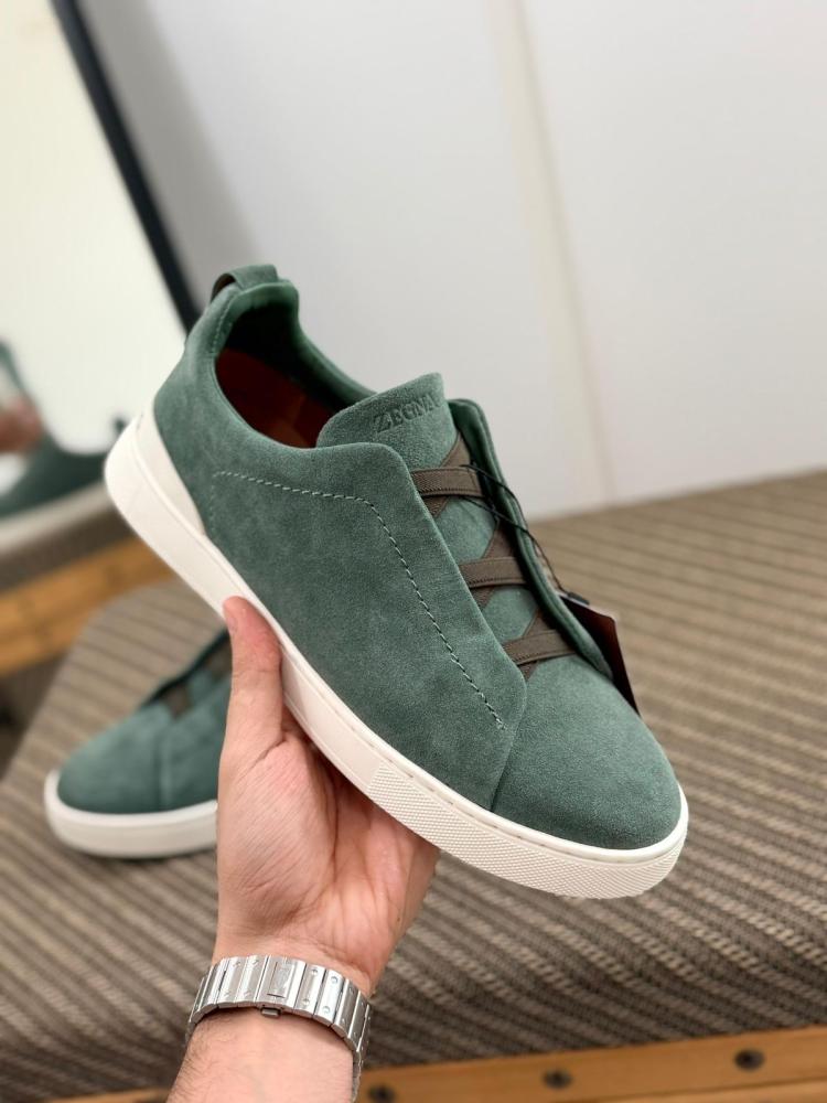ZEGNA Suede Casual Sneakers