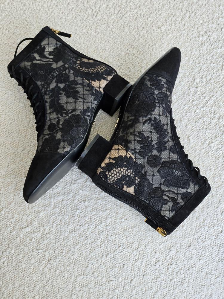 Dior Lace Ankle Boots