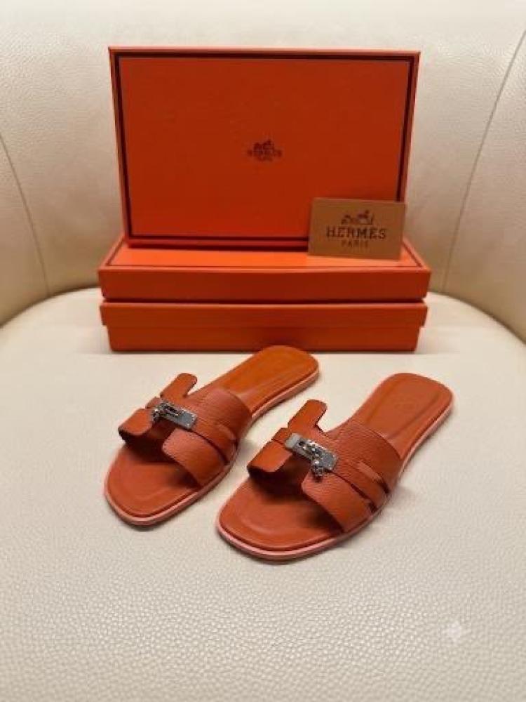 Hermes Constance Flat Slide Sandal