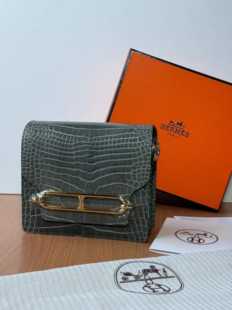Hermès Roulis Crocodile Mini Bag