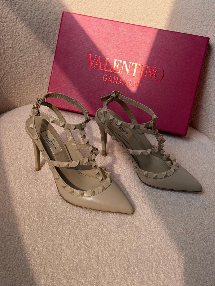 Valentino Rockstud Slingback Heels