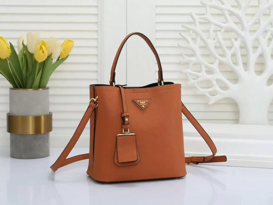 Prada Saffiano Mini 19 Top Handle Bag