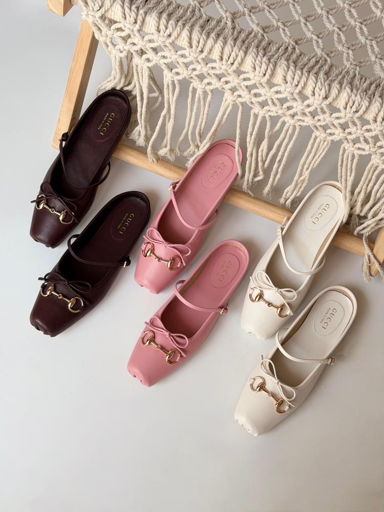 Gucci Horsebit Bow Mary Jane Flat