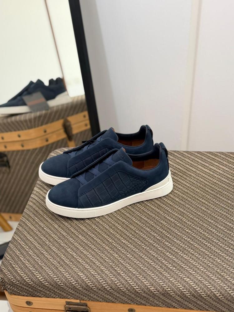 ZEGNA Triple Stitch Low Top Sneaker