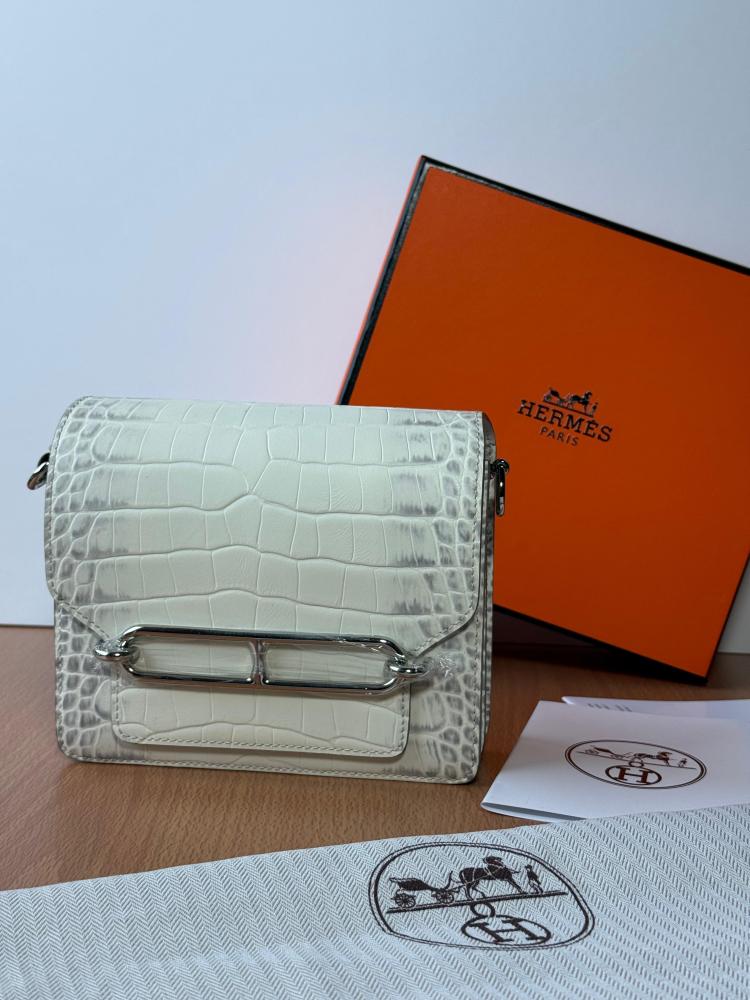 Hermès Roulis Crocodile Mini Bag