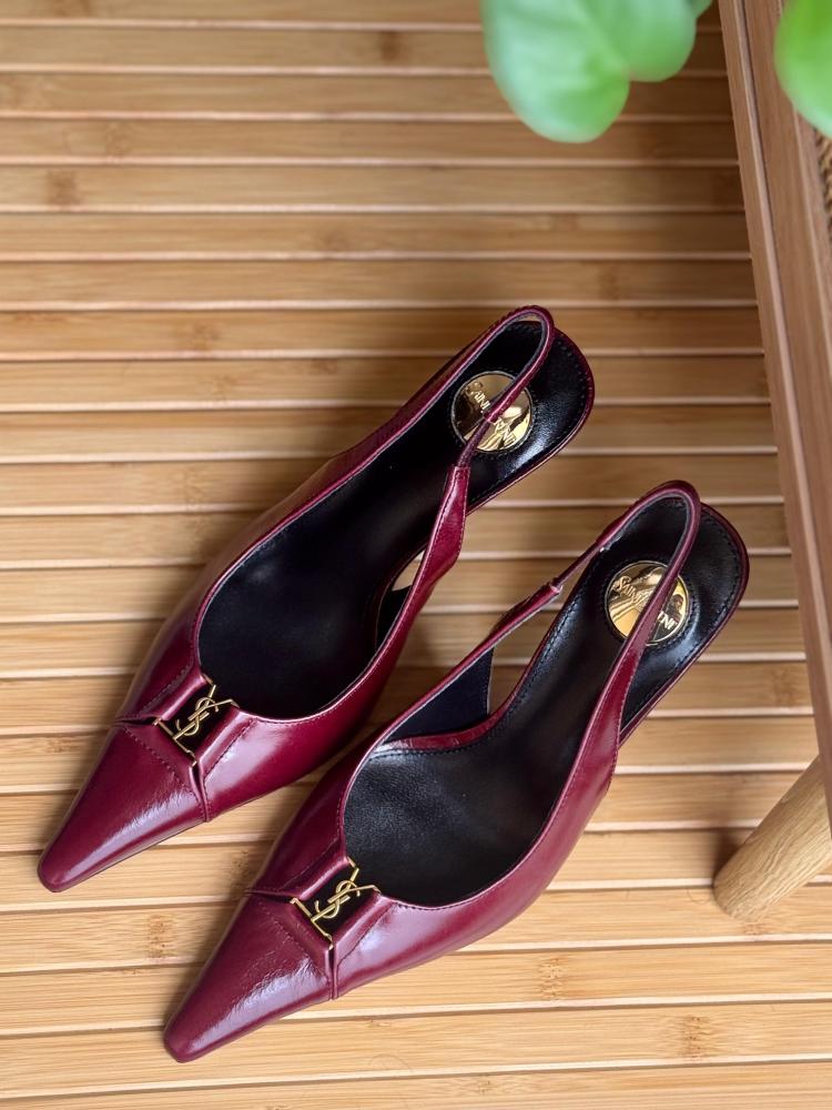 Saint Laurent YSL Slingback Heels