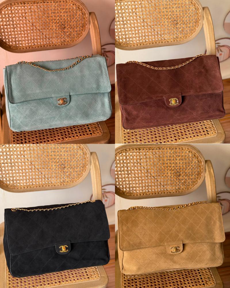 Chanel Classic Suede Chain Shoulder Bag