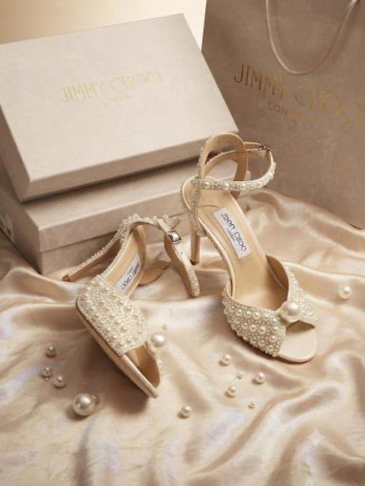 Jimmy Choo Sacaria Pearl Ankle Heel