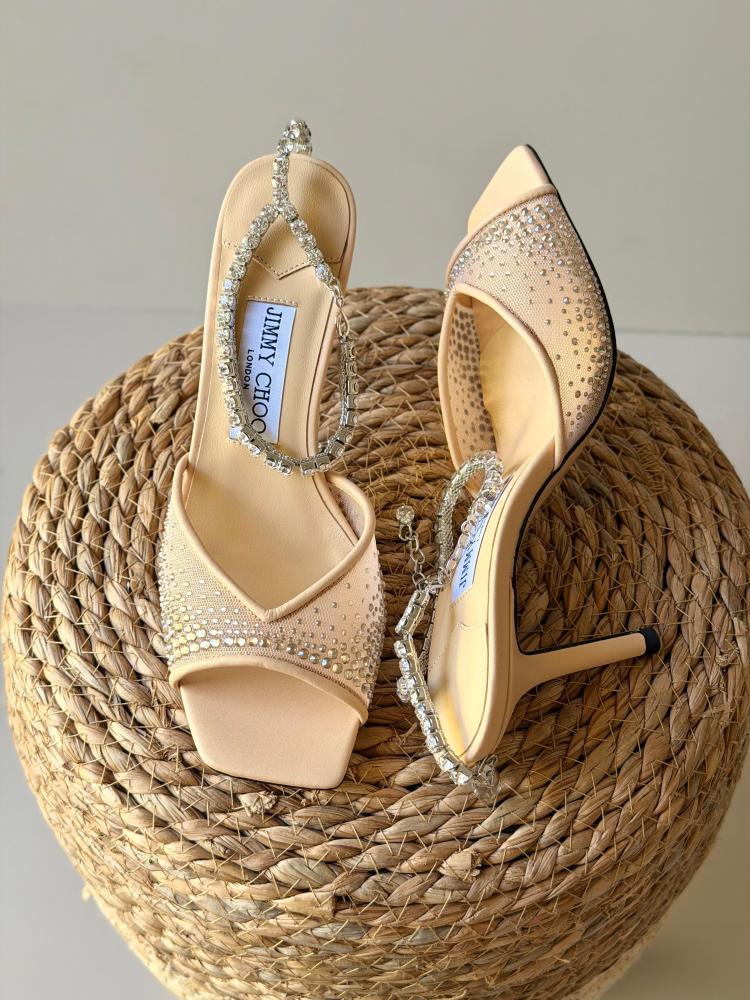 Jimmy Choo Crystal Heel Sandals