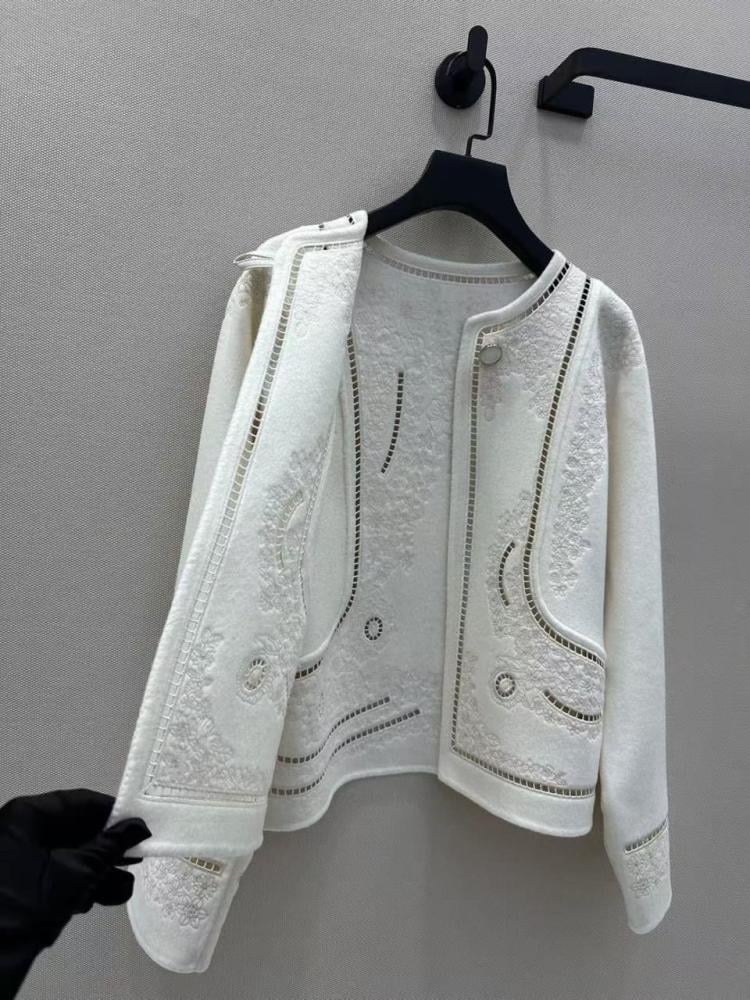 Hermes Embroidered Wool Jacket