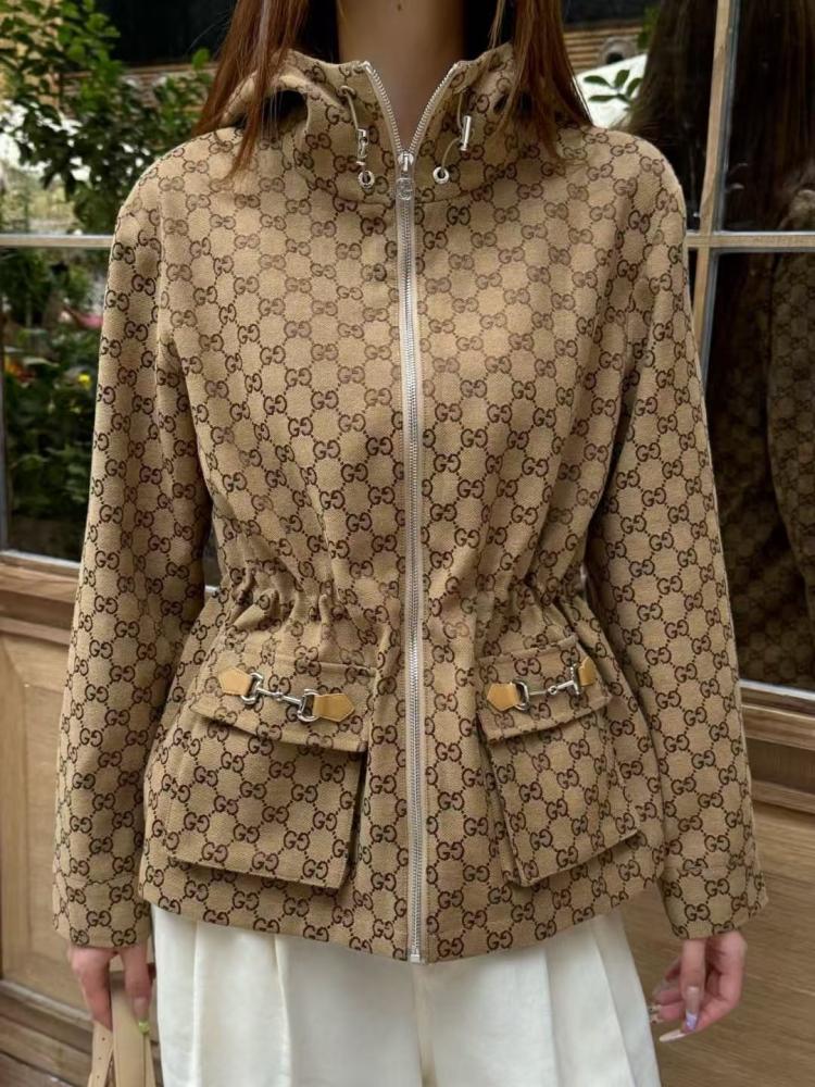 Gucci Monogram Hooded Jacket
