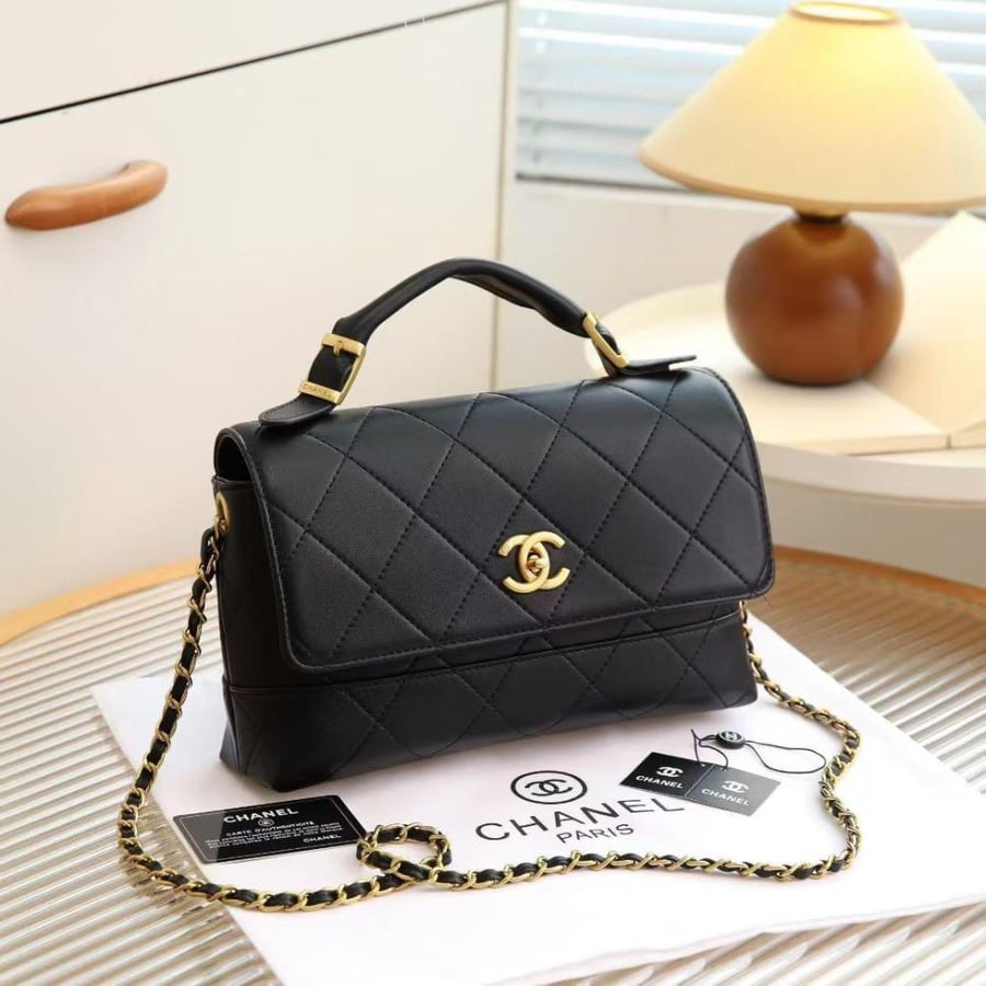Chanel Top Handle Flap Bag 24cm