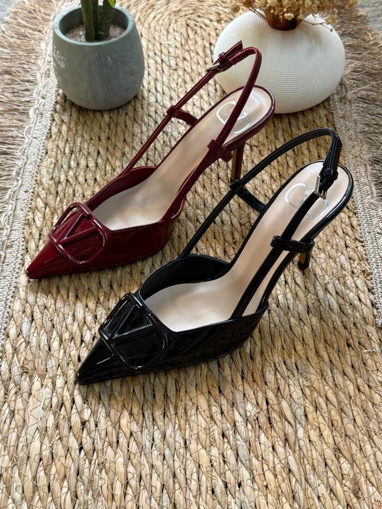 Valentino VLogo Slingback Heels