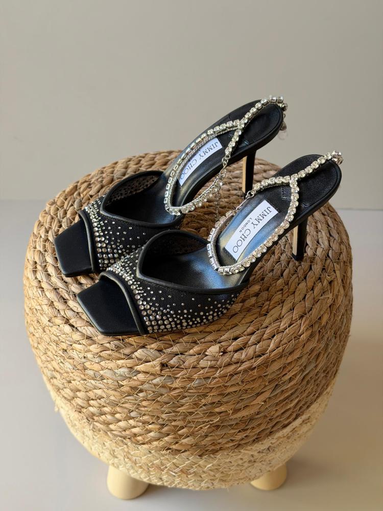 Jimmy Choo Crystal Heel Sandals
