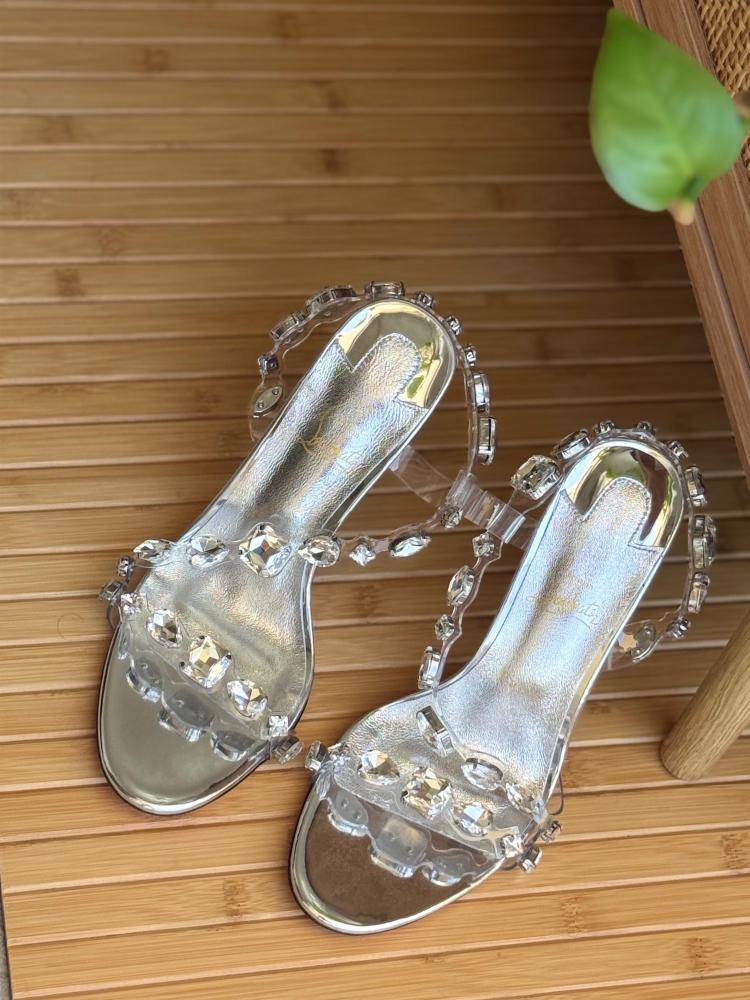 Christian Louboutin Crystal Embellished Heeled Sandals